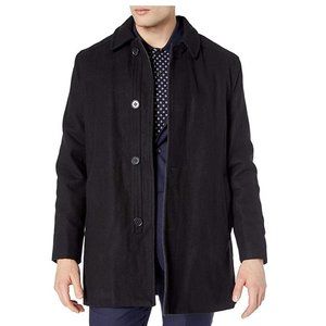 NWT Ike Behar Men's Seville Quilted Lining Wool Jacket Black Size 2XT $190 O183